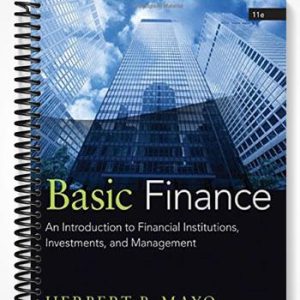 SolutionsManualforBasicFinanceAnIntroductiontoFinancialInstitutionsInvestmentsandManagement11thEditionbyMayo