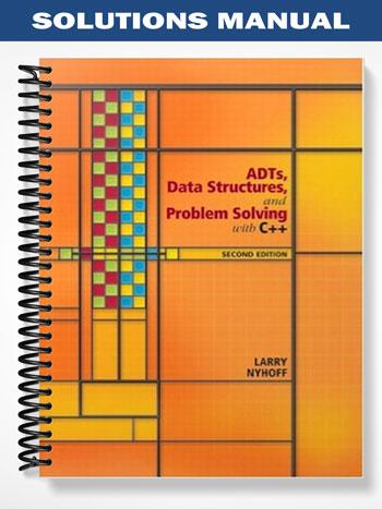 Solutions Manual for ADTs Data Structures and Problem Solving with C++ 2nd Edition by Nyhoff