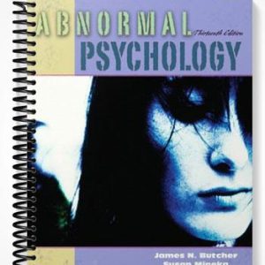 Solutions Manual for Abnormal Psychology 13th Edition by Butcher