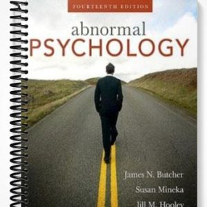 Solutions Manual for Abnormal Psychology 14th Edition by Butcher