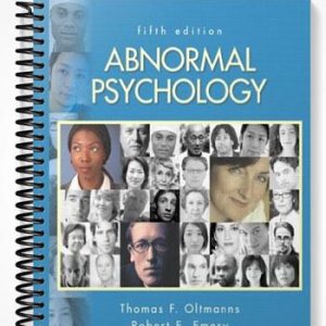 Solutions Manual for Abnormal Psychology 5th Edition by Oltmanns