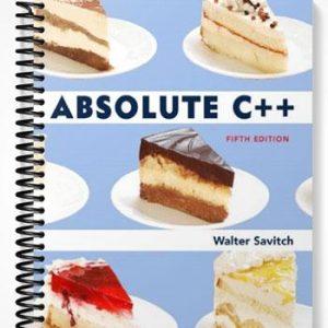 Solutions Manual for Absolute C++ 5th Edition by Savitch