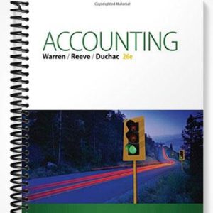 Solutions Manual for Accounting 26th Edition by Warren