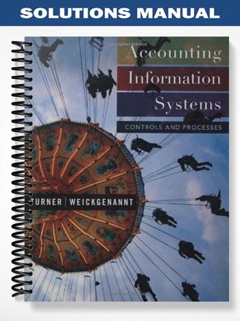 Solutions Manual for Accounting Information Systems Controls and Processes 1st Edition by Leslie Turner