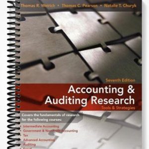 Solutions Manual for Accounting & Auditing Research Tools & Strategies 7th Edition by Weirich