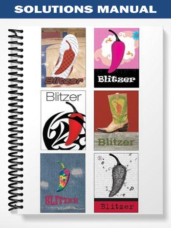 Solutions Manual for Algebra and Trigonometry 3rd Edition by Blitzer