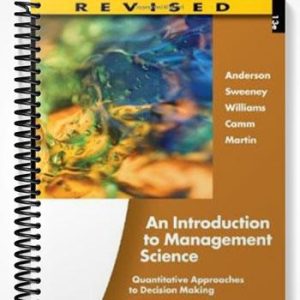 Solutions Manual for An Introduction to Management Science 13th Edition by Anderson