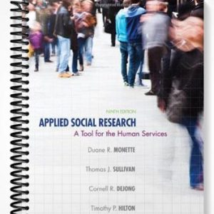 Solutions Manual for Applied Social Research A Tool for the Human Services 9th Edition by Monette