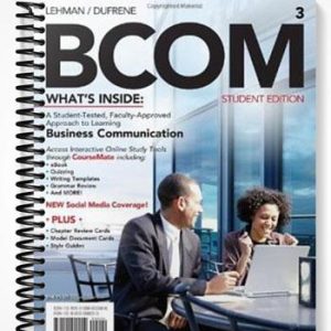 Solutions Manual for BCOM 3rd Edition by Lehman