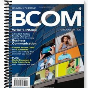 Solutions Manual for BCOM 4th Edition by Lehman