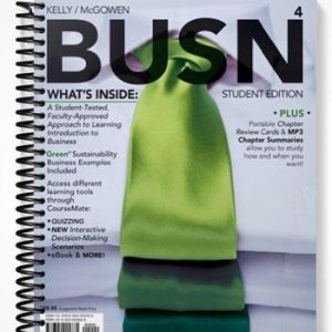 Solutions Manual for BUSN 4 4th Edition by Kelly