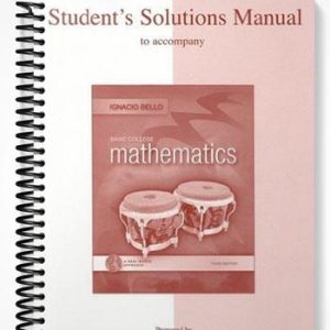Solutions Manual for Basic College Mathematics A Real World Approach 3rd Edition by Ignacio Bello