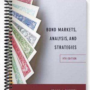 Solutions Manual for Bond Markets Analysis and Strategies 9th Edition by Fabozzi
