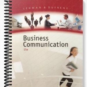 Solutions Manual for Business Communication 15th Edition by Lehman