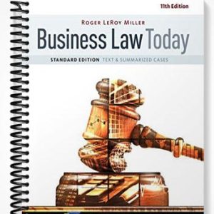 Solutions Manual for Business Law Today Standard Text and Summarized Cases 11th Edition by Miller