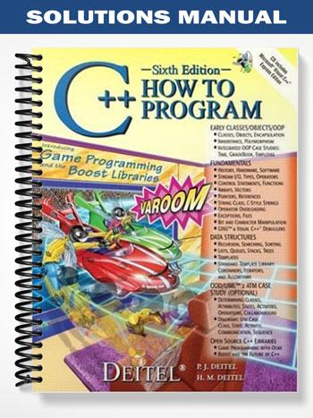 Solutions Manual for C++ How to Program 6th Edition by Harvey