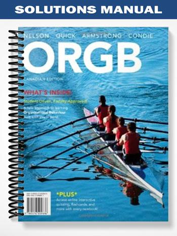 Solutions Manual for CDN ED ORGB 1st Edition by Armstrong
