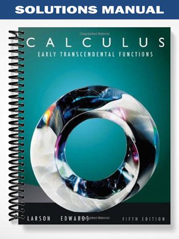 Solutions Manual for Calculus Early Transcendentals 5th Edition by Edwards