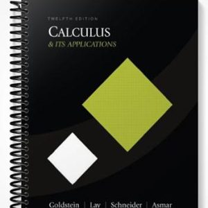 Solutions Manual for Calculus and Its Applications 12th Edition by Goldstein