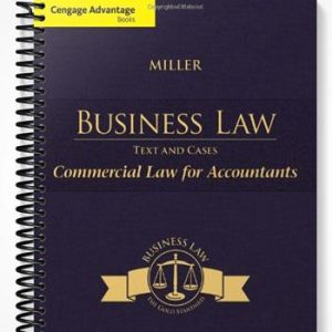 SolutionsManualforCengageAdvantageBooksBusinessLawText&CasesCommercialLawforAccountants1stEditionbyMiller