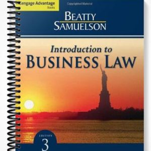 Solutions Manual for Cengage Advantage Books Introduction to Business Law 3rd Edition by Beatty
