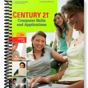 Solutions Manual for Century 21 Computer Skills and Applications Lessons 1-90 10th Edition by Hoggatt