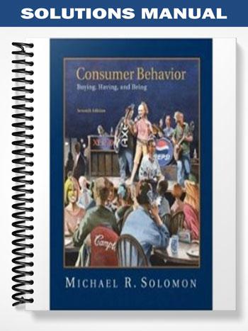Solutions Manual for Consumer Behavior 7th Edition by Solomon