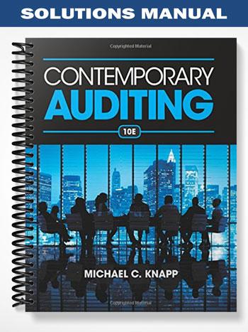 Solutions Manual for Contemporary Auditing 10th Edition by Knapp