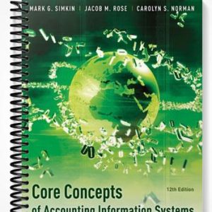 Solutions Manual for Core Concepts of Accounting Information Systems 12th Edition by Simkin
