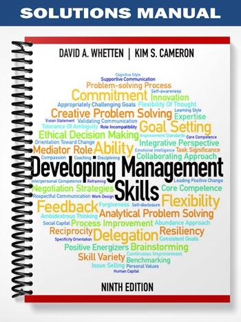 Solutions Manual for Developing Management Skills 9th Edition by Whetten