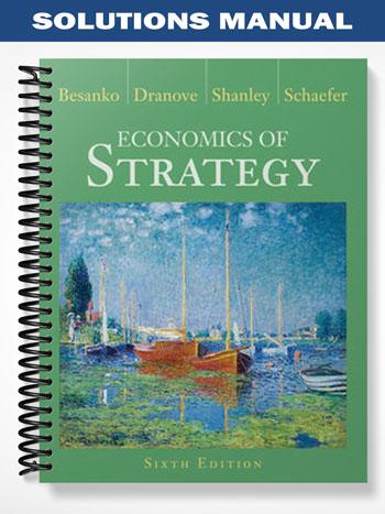 Solutions Manual for Economics of Strategy 6th Edition by Besanko