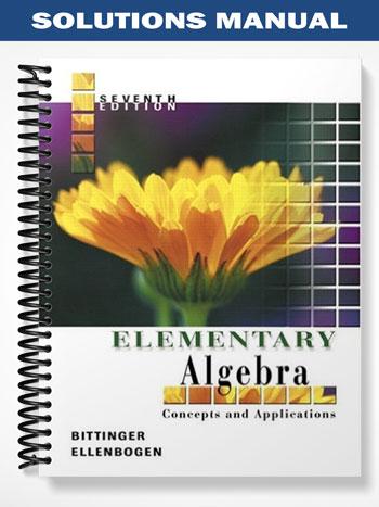 Solutions Manual for Elementary Algebra Concepts and Applications 7th Edition by Bittinger