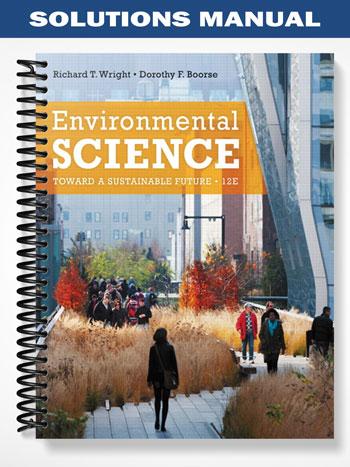 Solutions Manual for Environmental Science Toward a Sustainable Future 12th Edition by Wright
