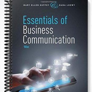 Solutions Manual for Essentials of Business Communication 10th Edition by Guffey