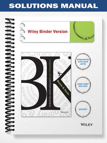 Solutions Manual for Essentials of Contemporary Business 1st Edition by Boone