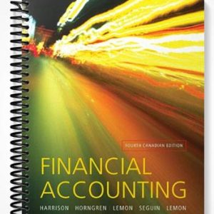 Solutions Manual for Financial Accounting Fourth Canadian Edition 4th Edition by Harrison