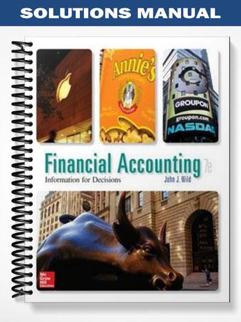 Solutions Manual for Financial Accounting Information for Decisions 7th Edition by Wild