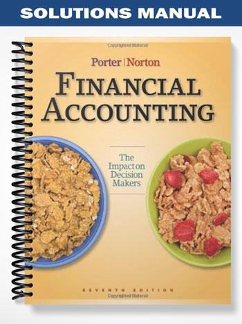Solutions Manual for Financial Accounting The Impact on Decision Makers 7th Edition by Porter