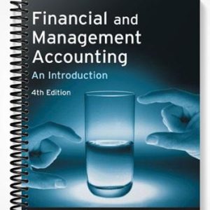 Solutions Manual for Financial and Management Accounting An Introduction 4th Edition by Pauline Weetman