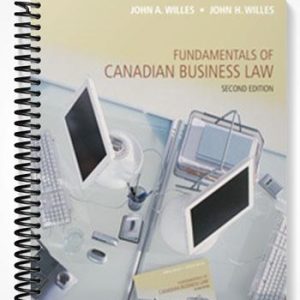 Solutions Manual for Fundamentals of Canadian Business Law 2nd Edition by Willes