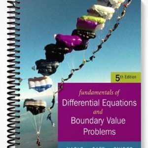 Solutions Manual for Fundamentals of Differential Equations with Boundary Value Problems 5th Edition by Nagle