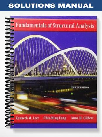 Solutions Manual for Fundamentals of Structural Analysis 4th Edition by Leet