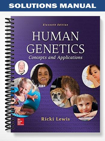 Solutions Manual for Human Genetics Concepts and Applications 11th Edition by Ricki Lewis