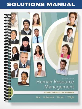 Solutions Manual for Human Resource Management Gaining a Competitive Advantage 7th Edition by Noe