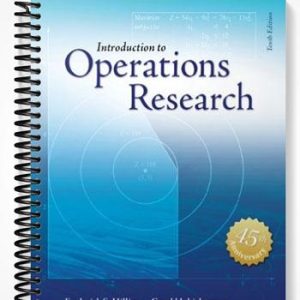 Solutions Manual for Introduction to Operations Research 10th Edition by Fred Hillier