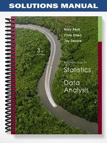 Solutions Manual for Introduction to Statistics and Data Analysis 3rd Edition by Peck