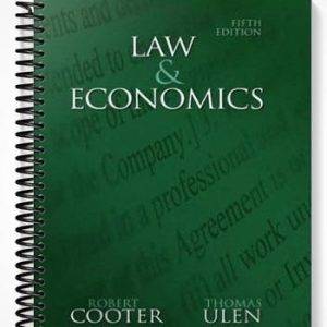 Solutions Manual for Law and Economics 5th Edition by Cooter