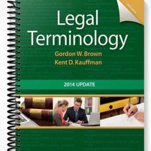 Solutions Manual for Legal Terminology 2014 Update 6th Edition by Brown