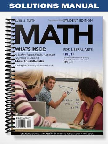 Solutions Manual for MATH for Liberal Arts 1st Edition by Karl Smith