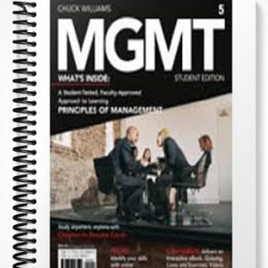 Solutions Manual for MGMT5 5th Edition by Chuck Williams